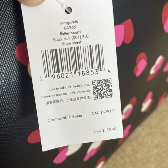 Kate Spade Flutter Hearts Tote - Picture 2 of 4